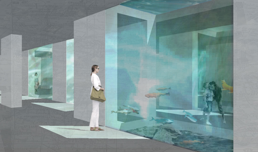 space for contemplation, under the water